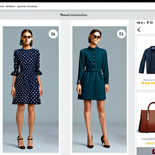 Home 6 가상 피팅 서비스의 고객 충성도 구축 전략 - Personalized Fashion Recommendations**
"A stylish woman browsing a virtual fitting room on her tabl...
