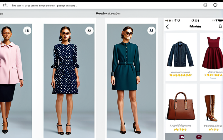 가상 피팅 서비스의 고객 충성도 구축 전략 - Personalized Fashion Recommendations**
"A stylish woman browsing a virtual fitting room on her tabl...